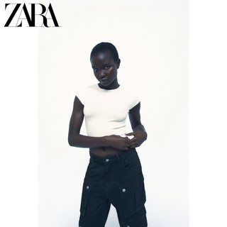 ZARA 新款 女装 白色短袖圆领棉质 T 恤 3641312 251