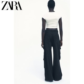 ZARA 新款 女装 白色短袖圆领棉质 T 恤 3641312 251