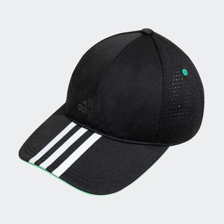 adidas 阿迪达斯 官方男小童新款运动遮阳帽子IB0327 黑色/浅草坪绿 OSFC