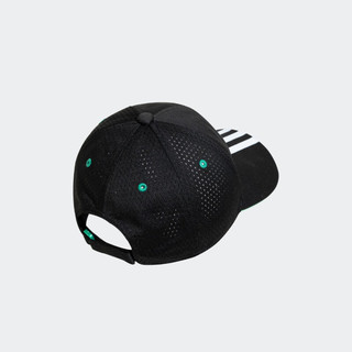 adidas 阿迪达斯 官方男小童新款运动遮阳帽子IB0327 黑色/浅草坪绿 OSFC