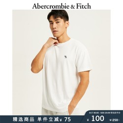 Abercrombie & Fitch AF男装 美式休闲宽松简约圆领短袖T恤 322942-1