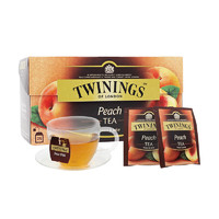 88VIP：TWININGS 川宁 蜜桃果香红茶 25片装50g