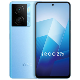 vivo iQOO Z7x新品5g手机 6000毫安大电池80W闪充 iqooz7x老人学生智能手机 浅海蓝 6G 128G