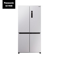 Panasonic 松下 550升十字对开门冰箱四开门 超薄嵌入式冰箱 干湿分储 一级能效 磨砂白色 NR-EW55CPA-W