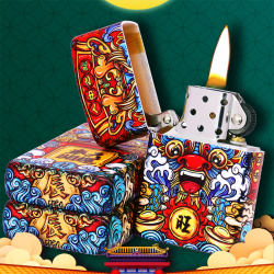 抖音超值购zippo之宝zorro国潮生肖龙打火机防风创意个性卡通加油火机