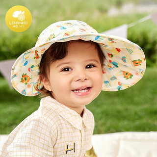 柠檬宝宝 儿童大帽檐防紫外线太阳帽