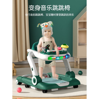 米佳高端宝宝学步车手推三四合一岁婴儿童走路的辅助玩具多功能可 黑色标准款