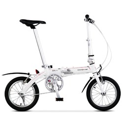 DAHON 大行 折叠自行车14英寸超轻迷你便携小轮男女式单车BYA412 白色