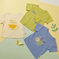 MINI MOOMOO 迷你莫莫 美特斯邦威旗下Moomoo短袖t恤2023新款夏日男女童舒适动画图案T恤