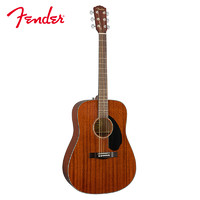 Fender 芬达 自营 Fender CD-60S系列 原声 单板民谣木吉他 圆角全桃花芯木41寸 ALLMAH 自然色