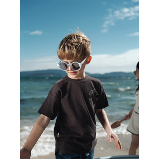 茁伊zoyzoii儿童墨镜3-7岁偏光防晒防紫外线眼镜遮阳防眩光太阳镜圆型 六层光学膜