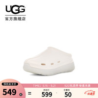 UGG童鞋2023春季新款男女童外穿包头软底防滑凉拖鞋大童凉鞋1136525K WHT  白色 33.5