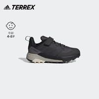 adidas阿迪达斯TERREX TRAILMAKER男小童机能风户外魔术贴运动鞋 黑 36(220mm)