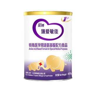 Synutra 圣元 优博韩国原装进口婴儿宝宝氨基酸配方粉食品400g/罐装1+（1-3岁）
