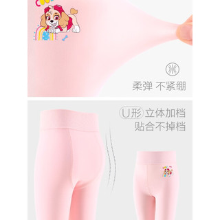 汪汪队立大功（PAW PATROL）儿童连裤袜女童舞蹈袜春秋款丝袜白色打底袜裤夏薄款跳舞专用袜子 （腿部图案）白+白 PA1597C L/适合身高115-130cm