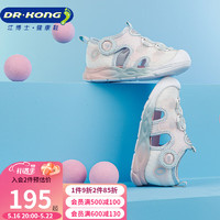DR.KONG 江博士 DR·KONG學步鞋夏季網布包頭涼鞋B14232W008白/粉紅/藍26
