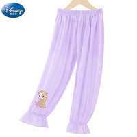 Disney 迪士尼 儿童防蚊裤夏季薄款裤子洋气休闲裤防蚊裤SP98277   紫色 150cm