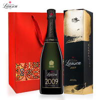 兰颂（Lanson）法国兰颂2009年份香槟起泡酒原瓶进口红酒 750ml单支礼盒装