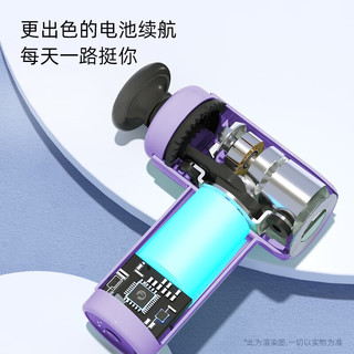 菠萝君MINI-X6筋膜枪迷你专业肩颈背部肌肉全身按摩器运动放松仪器便携经膜颈膜枪持久续航生日礼物礼品 优雅紫/2000毫安/加长续航