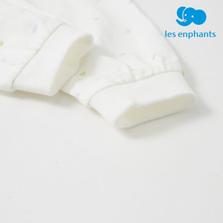 丽婴房（Les enphants）婴儿裤子新生儿长裤打底裤春夏季开裆裤 白色 6个月