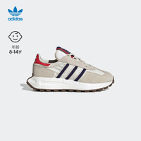 adidas阿迪达斯官方三叶草RETROPY E5 J男大童boost运动鞋HQ1532 米色/红/藏青蓝 36.5(225mm)