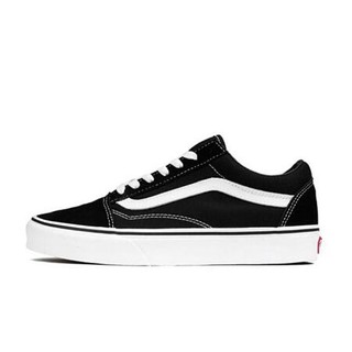 VANS 范斯 经典系列 Old Skool Black 中性运动板鞋 VN000D3HY28 黑色 37