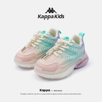 Kappa 卡帕 Kids卡帕儿童鞋老爹鞋女童2023春季新款软底防滑女孩运动休闲鞋 紫色|单鞋|四季可穿
