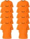 GILDAN 男式超棉 短袖T 恤,款式 G2000,10件装 橙色