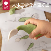 babycare 宝宝学吃训练勺婴儿短柄勺PPSU儿童餐具叉勺套装