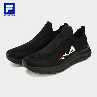 FILA 斐乐 Sock 男子跑鞋 A12M321307F-BW 黑/花岗灰 39