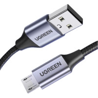 UGREEN 绿联 安卓数据线MicroUSB快充电源线2A充电器编织线通用华为小米vivo荣耀oppo三星手机充电宝车载1米