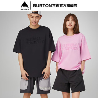 BURTON伯顿S24新品男女Slogan 短袖T恤圆领宽松T恤休闲户外111026 11102699209 S