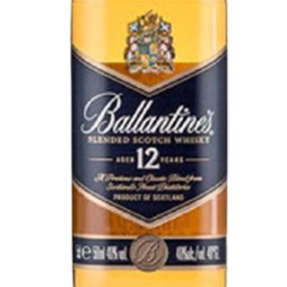 百龄坛（Ballantine’s）洋酒  苏格兰 威士忌 进口洋酒调配型基酒 百龄坛12年小酒版 50ml