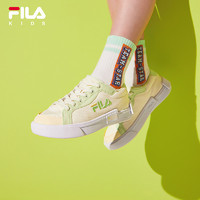 FILA 斐乐 童鞋儿童帆布鞋2023夏季新款潮男童休闲运动板鞋女童鞋子