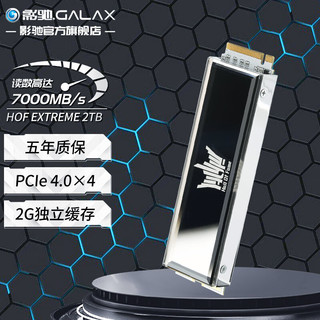 GALAXY 影驰 HOF名人堂 SSD固态硬盘M.2接口(NVMe协议 PCIe 4.0×4) 台式电脑硬盘 HOF EXTREME 2TB