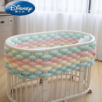 迪士尼（Disney）春上新轻奢品牌ins潮单股编织床围婴儿床麻花软包水晶绒防护条 5米一条 浅蓝
