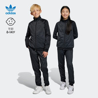 adidas阿迪达斯官方三叶草男大童春季新款舒适运动裤H62941 碳黑/黑色 152CM