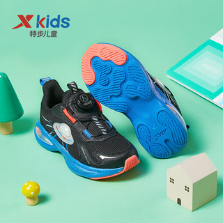 特步（XTEP）儿童童鞋跳跳弹科技航天联名男童小童跑鞋 黑/新金属银 31码