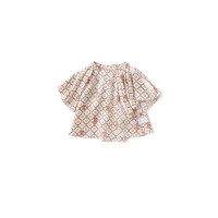 巴拉巴拉 童装儿童衬衣女童夏装儿童小童宝宝衬衫精致 咖红色调00456 90cm
