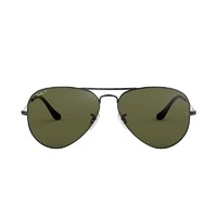 Ray-Ban 雷朋 RayBan雷朋太阳镜经典飞行员款墨镜司机驾驶开车偏光蛤蟆眼镜0RB3025 004/58枪色框绿片尺寸58