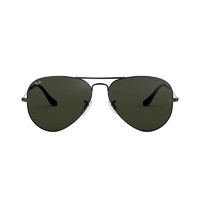 Ray-Ban 雷朋 RayBan雷朋太阳镜男飞行员墨镜蛤蟆镜0RB3025 色号W0879枪色框绿片尺寸58