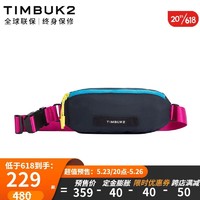 TIMBUK2 天霸 胸包斜挎包休闲腰包潮流帆布包男包Slacker系列 深蓝/紫红色环保款