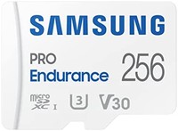 SAMSUNG 三星 PRO Endurance 256GB MicroSDXC 存储卡,带适配器适用于行车记录