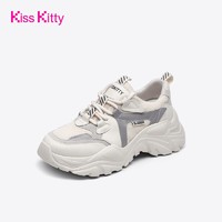 Kiss Kitty KissKitty女鞋新款透气休闲厚底增高老爹鞋网面运动鞋