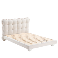 LINSY KIDS LH130A1-A 布艺儿童床 米白色 150*200cm 升级款