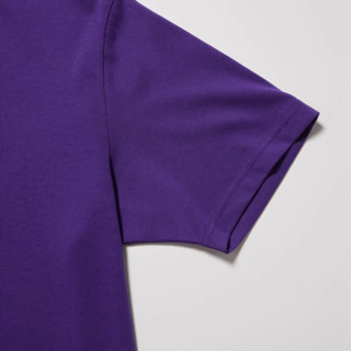UNIQLO 优衣库 男女款圆领短袖T恤 455357 绛紫色 XXL