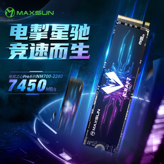 MAXSUN 铭瑄 电竞之心Pro系列 MS1TBNM700-2280 NVMe M.2 固态硬盘 1TB（PCI-E4.0）
