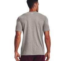 安德玛官方UA Project Rock男子简约外观训练运动短袖T恤1373746 灰色295 XL