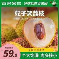 百果园 海南妃子笑荔枝新鲜现摘应季水果3/4.5斤一整箱包邮