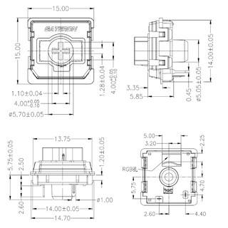 gateron佳达隆新品矮轴2.0矮青轴矮茶轴矮红轴机械键盘轻薄开关